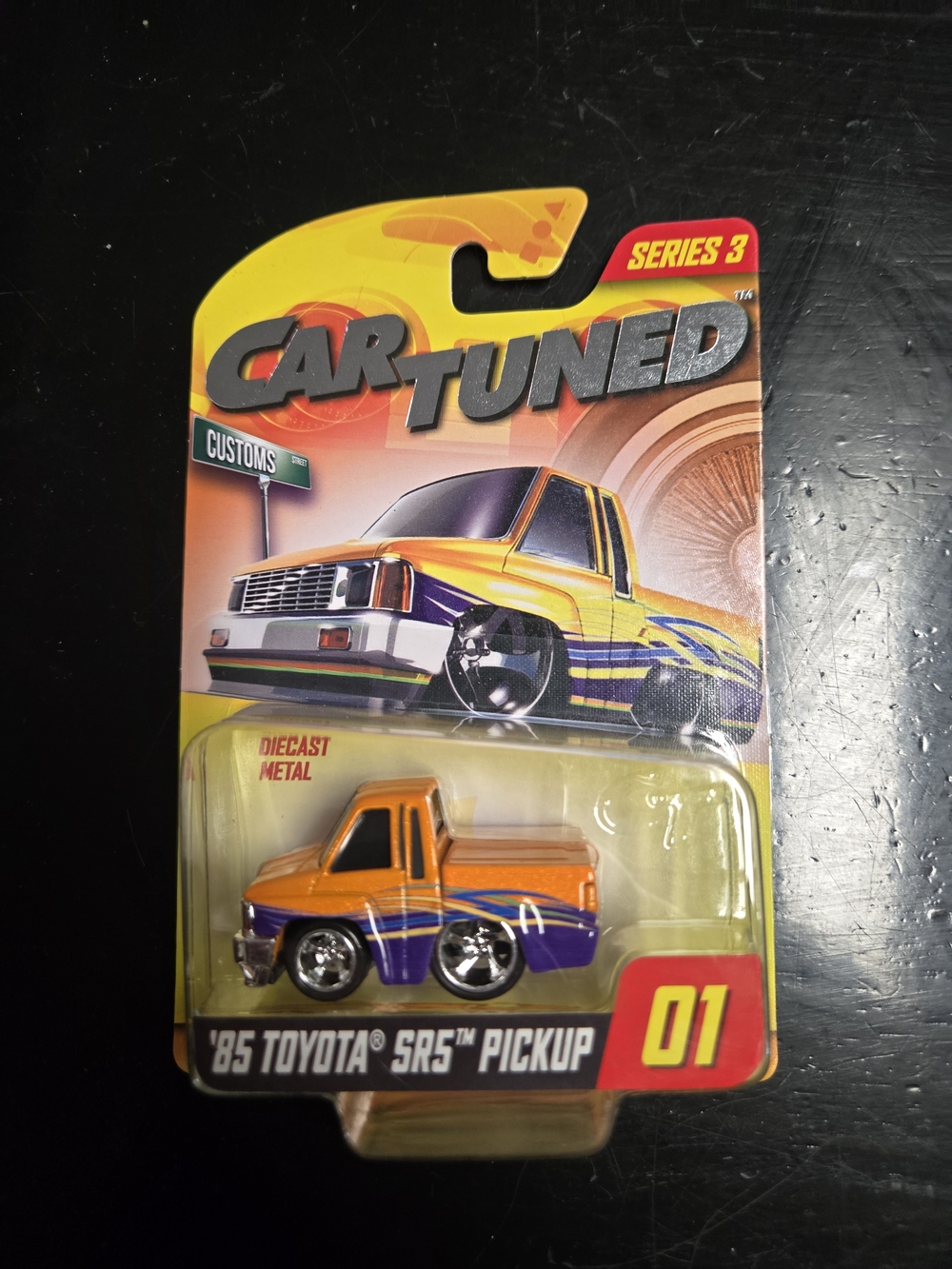 Series 3 Orange & Purple '85 Toyota SR5 Pickup Diecast Toy Walgreens Exclusive